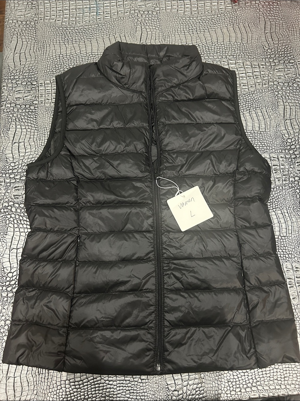 Lightweight Black Packable Puffer Vest - Women BRAND NEW